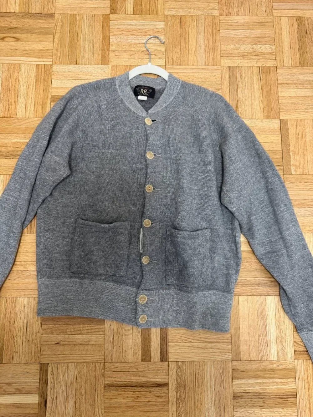 RRL (Double RL by Ralph Lauren) Gray Sweater Size Large